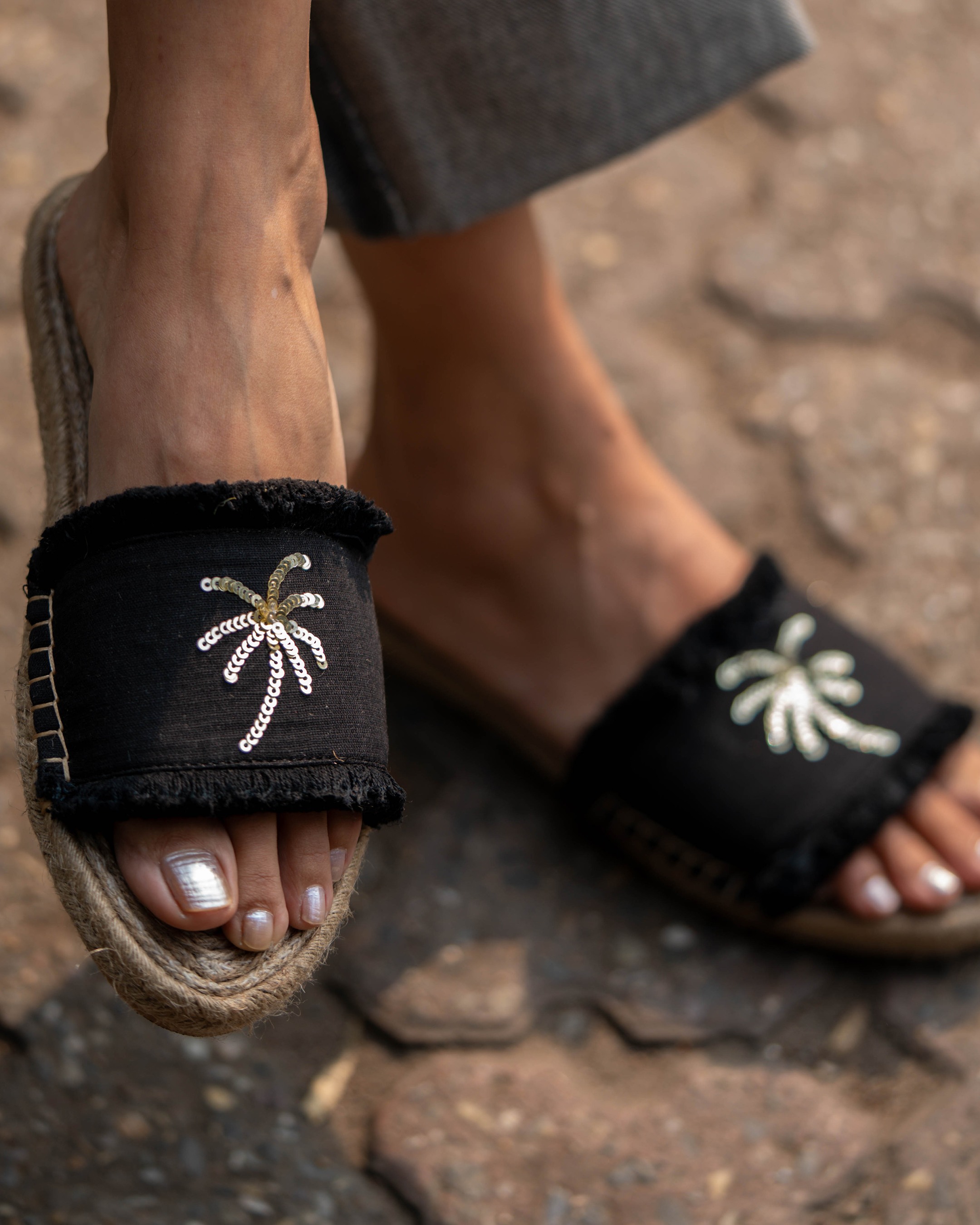 Copacabana Sandals Black