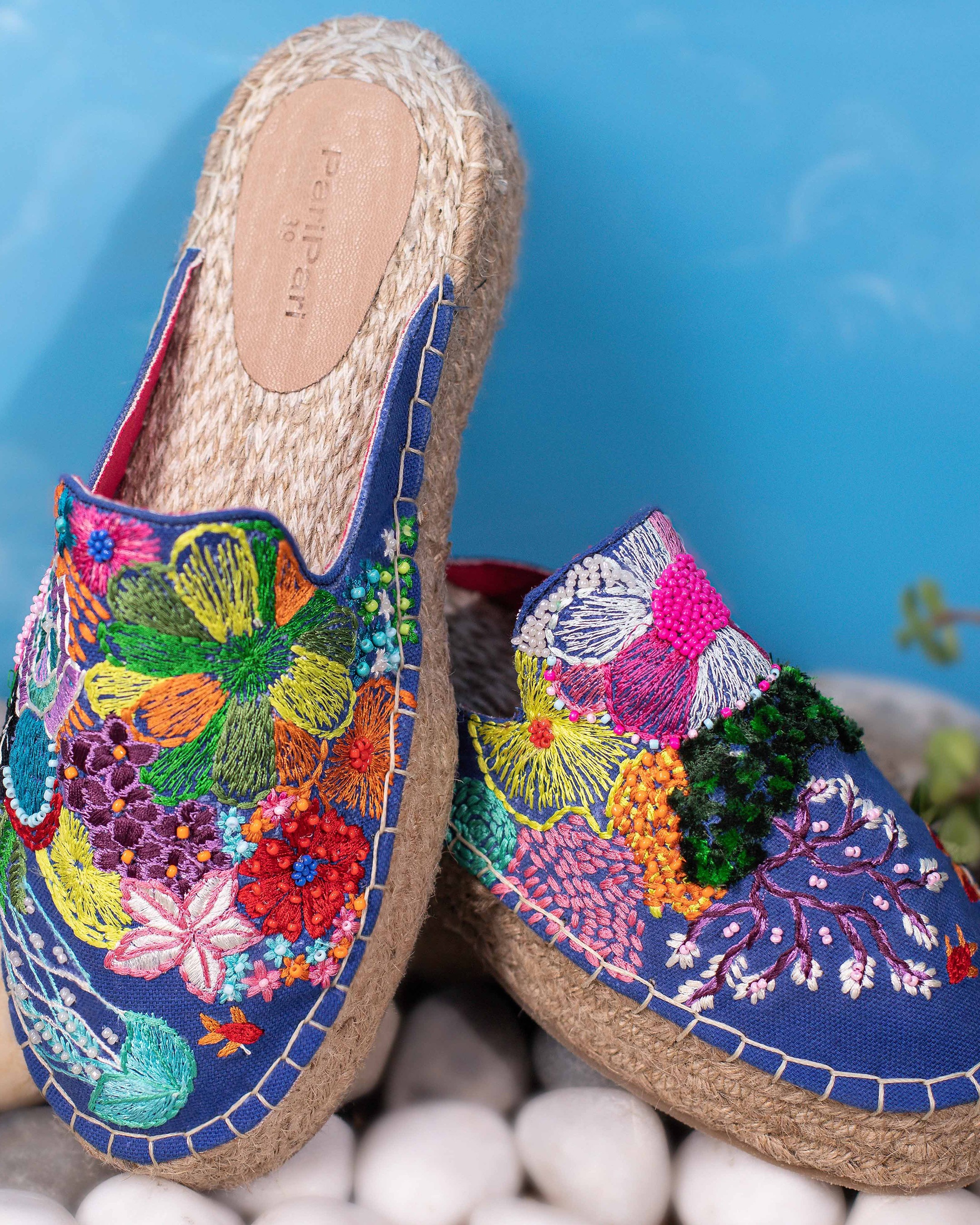 Fiji Espadrilles Haut Fabric Lined Platform