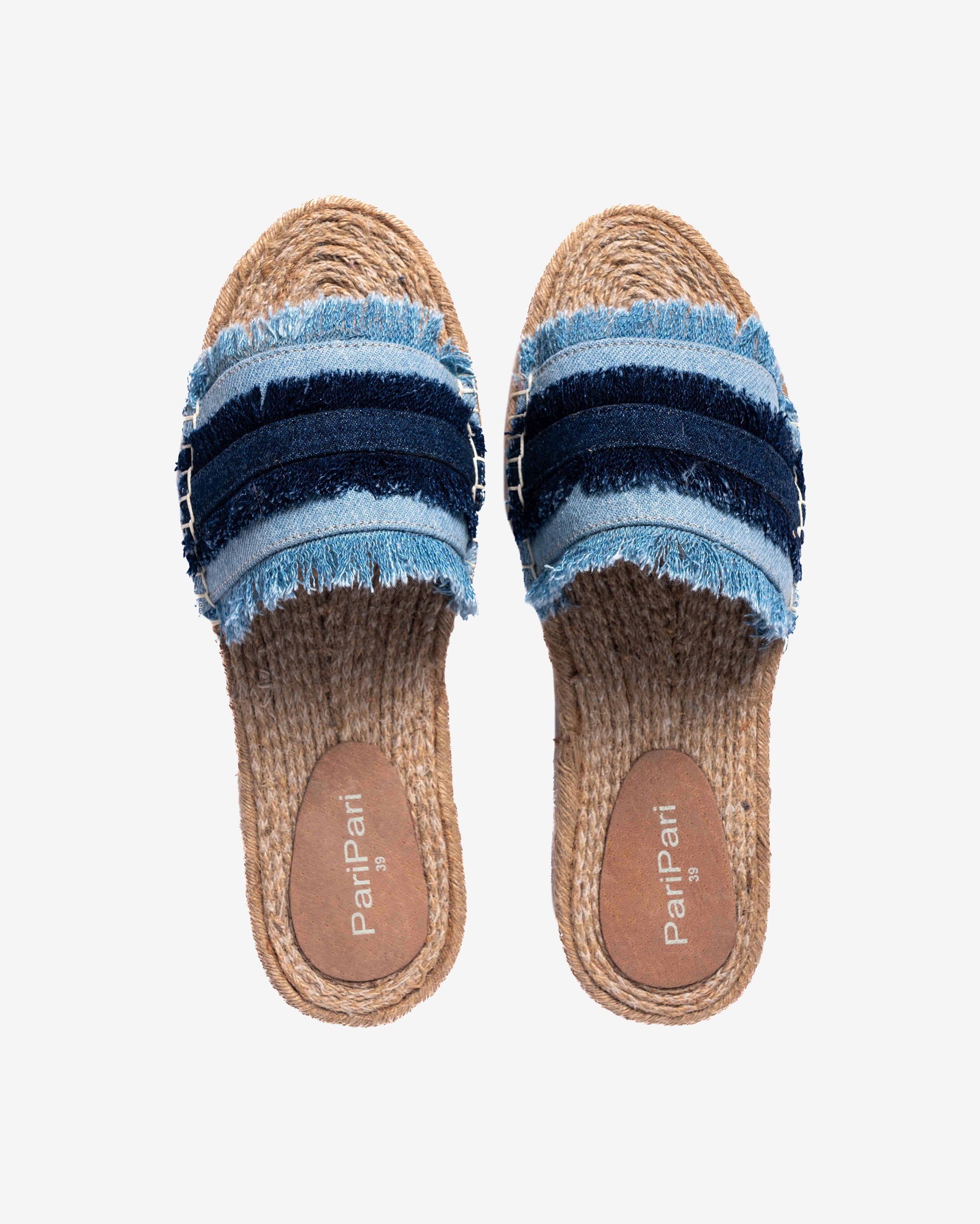 Saira Denim Sandals Flats