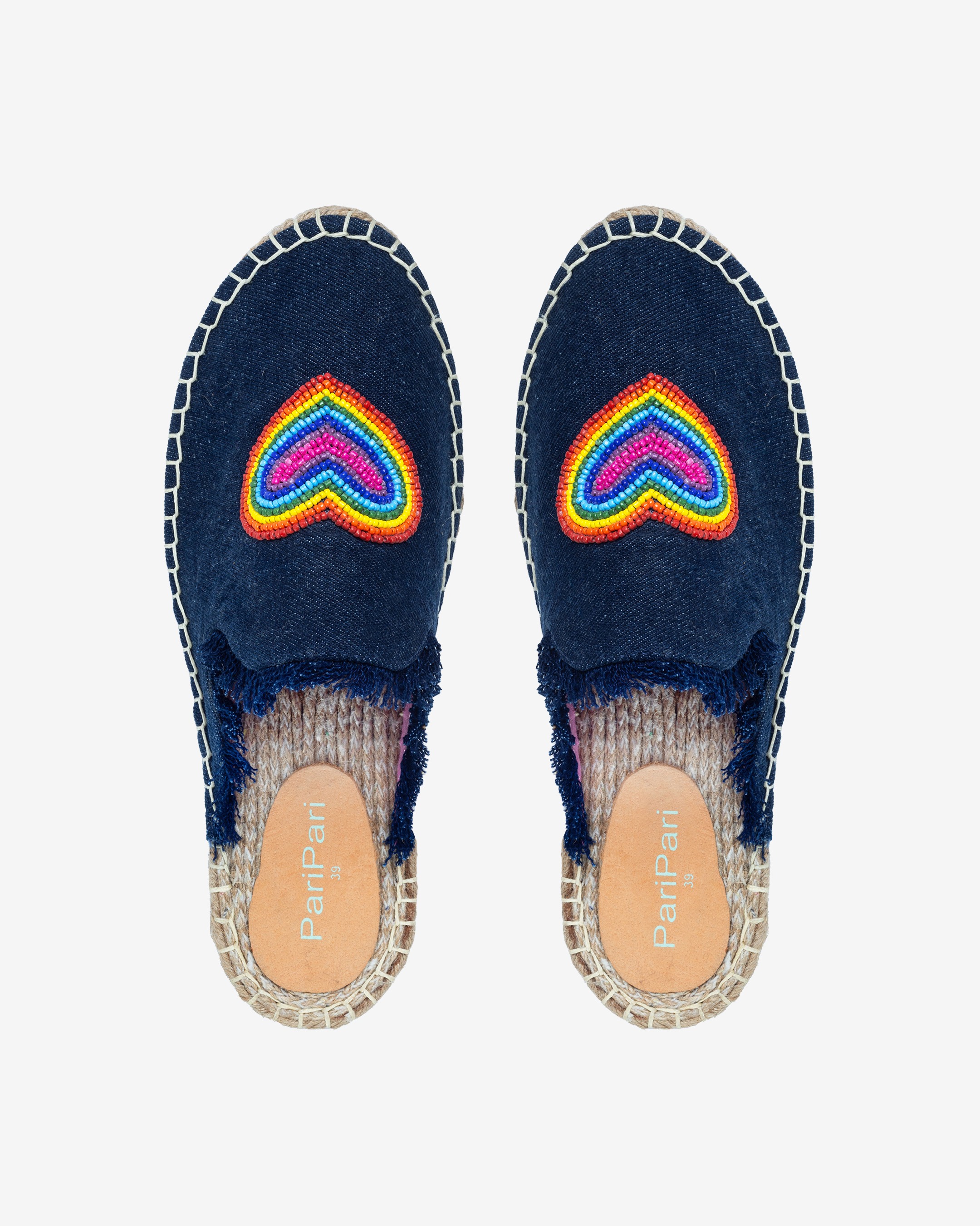 Heartbeat Espadrilles Dark Denim Platform