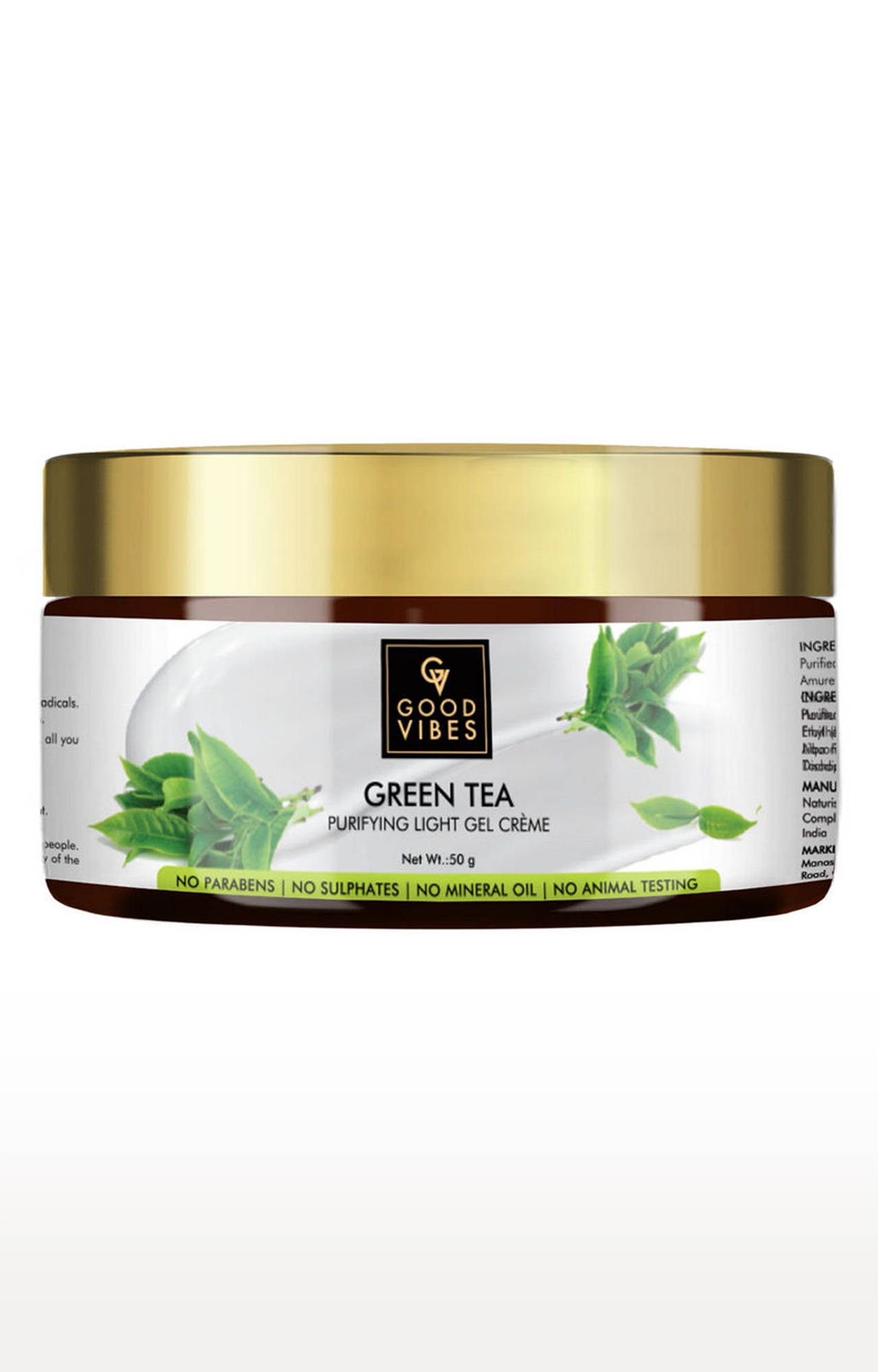 Good Vibes | Good Vibes Green Tea Purifying Light Gel Cream (50 g) 0