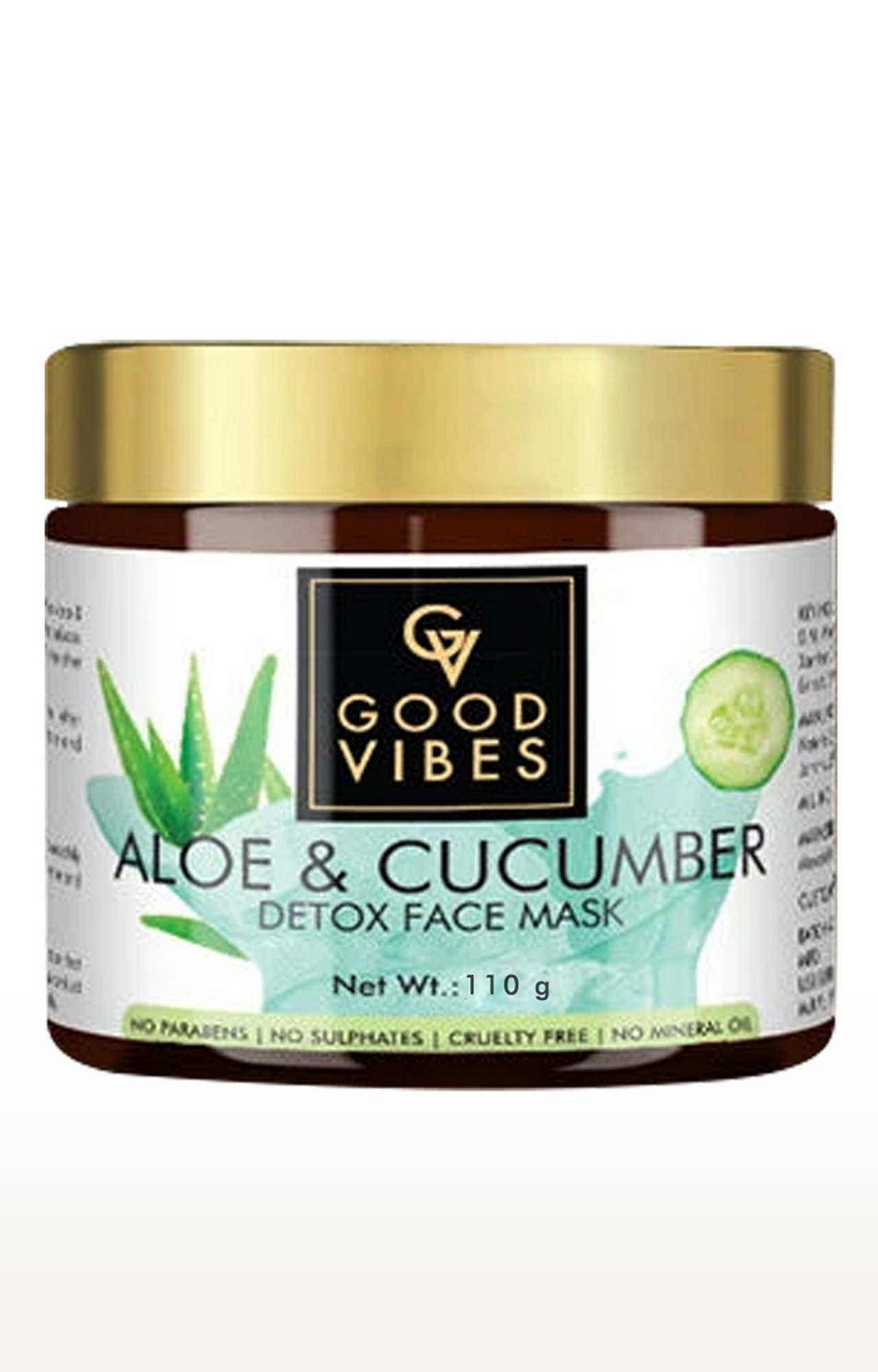 Good Vibes | Good Vibes Detox Face Mask - Aloe & Cucumber (110 g) 0