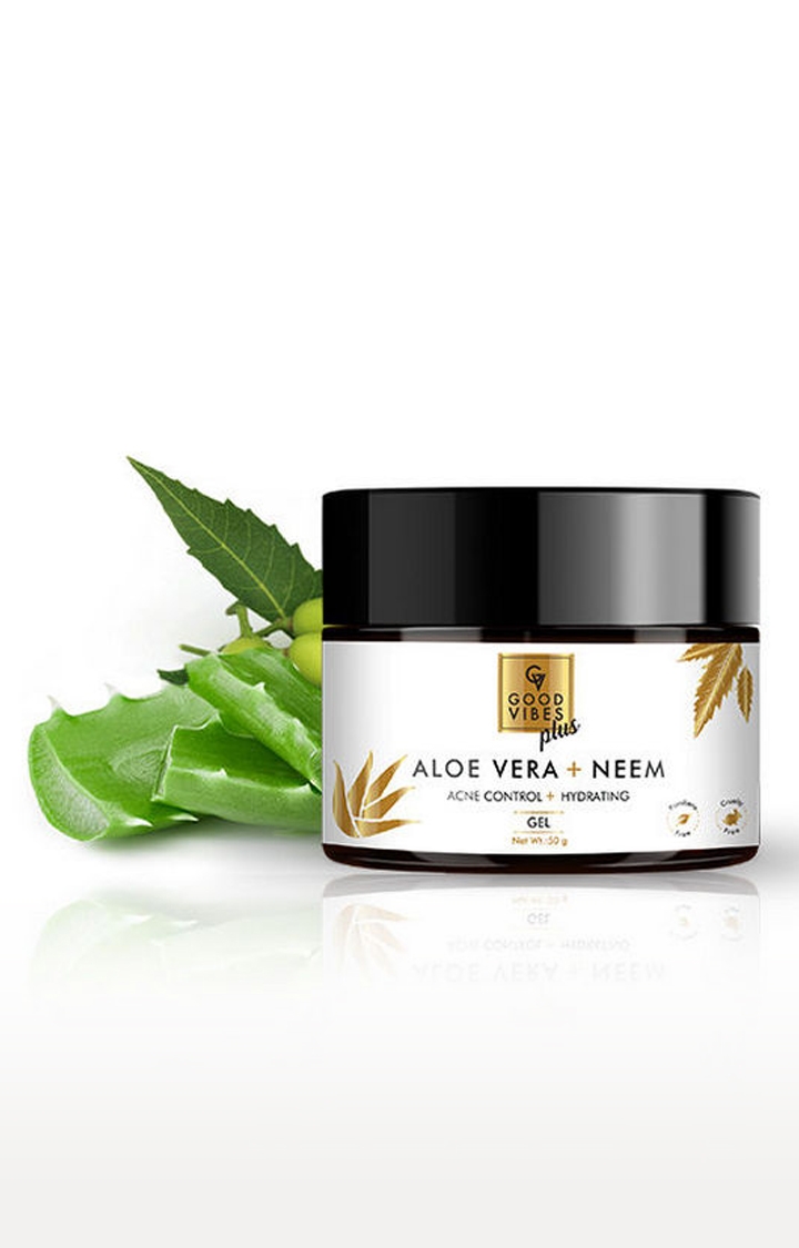 Good Vibes | Good Vibes Plus Acne Control + Hydrating Gel - Aloe Vera + Neem (50 g) 0