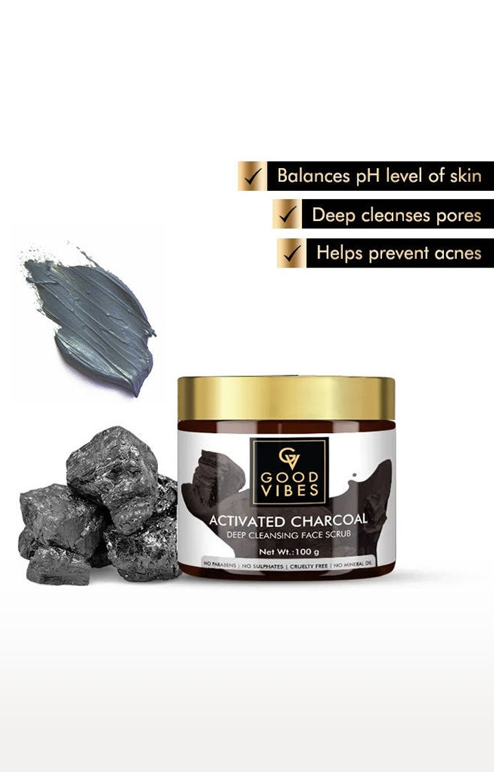 Good Vibes | Good Vibes Deep Cleansing Face Scrub - Activated Charcoal (100 g) 1