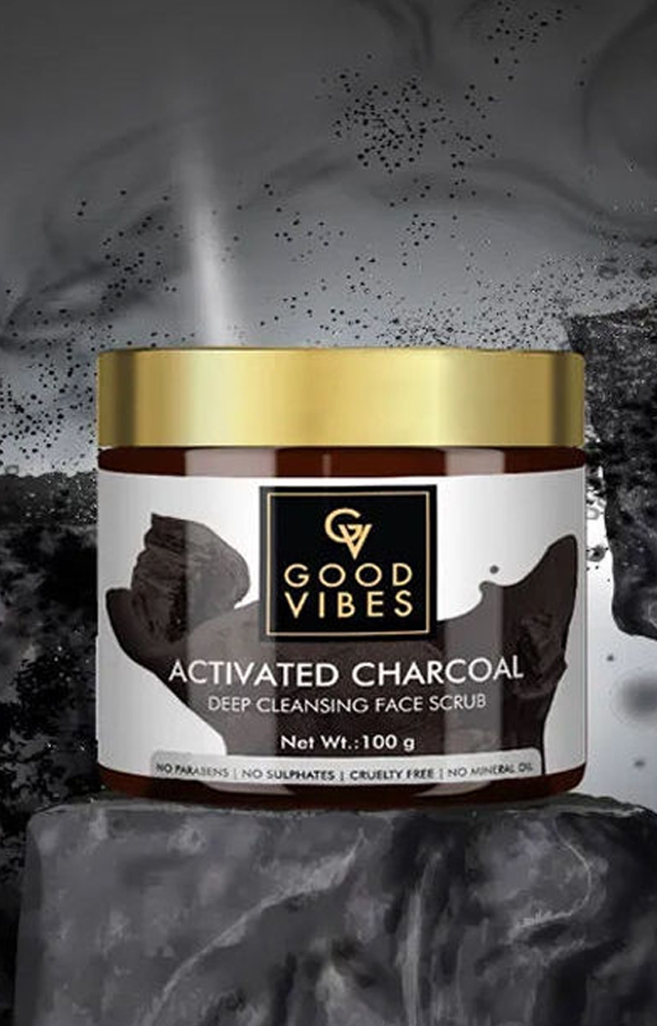 Good Vibes | Good Vibes Deep Cleansing Face Scrub - Activated Charcoal (100 g) 2