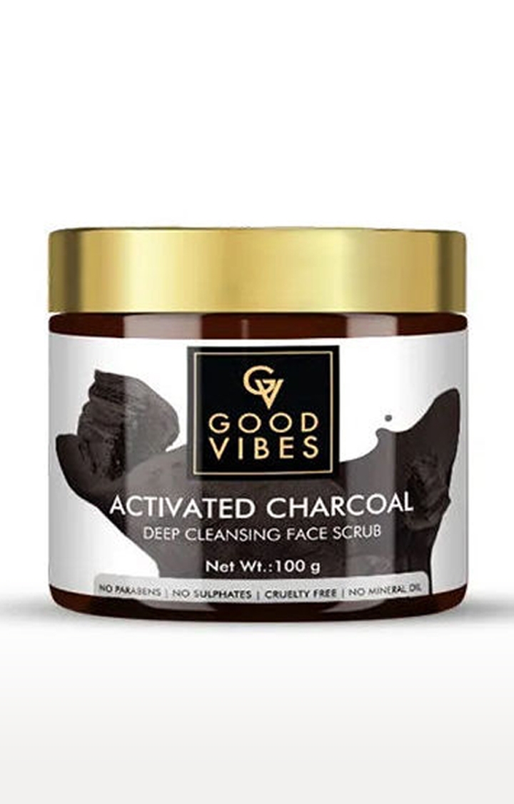 Good Vibes | Good Vibes Deep Cleansing Face Scrub - Activated Charcoal (100 g) 0
