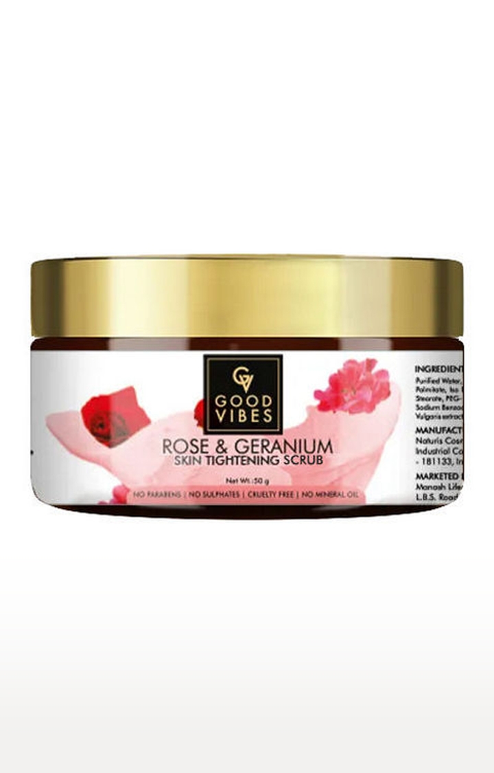Good Vibes | Good Vibes Skin Tightening Scrub - Rose & Geranium (50 g) 0