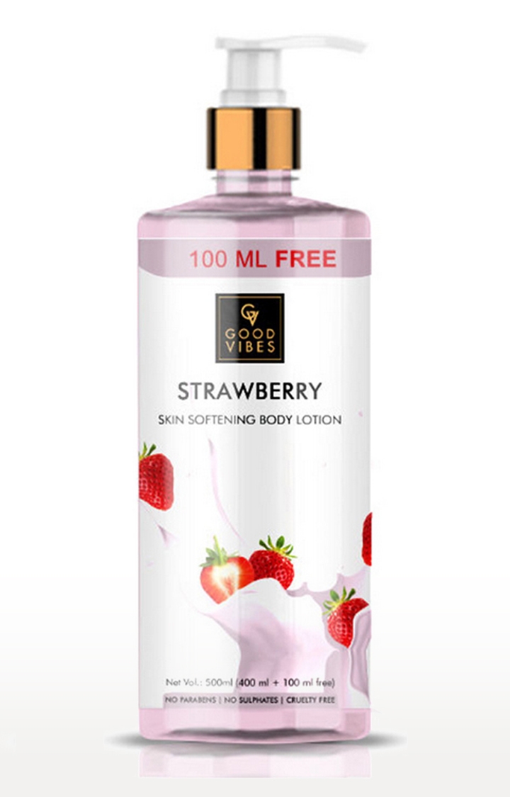 Good Vibes | Good Vibes Strawberry Skin Softening Body Lotion (400ml + 100 ml free) 0