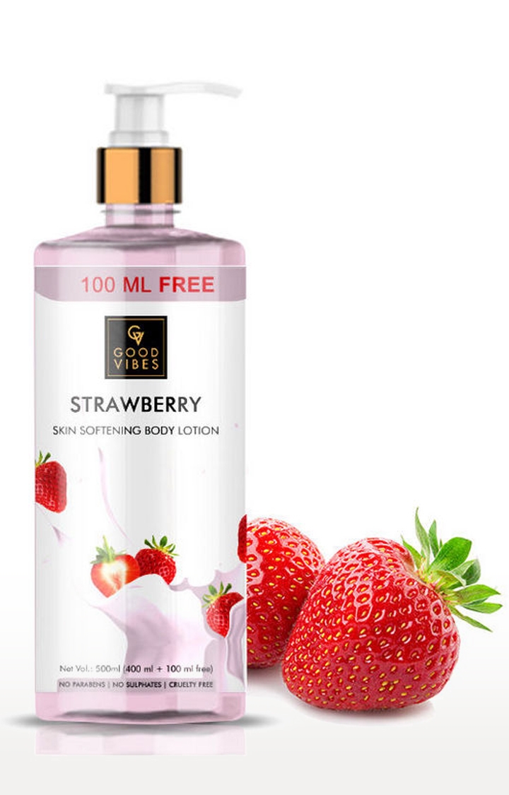 Good Vibes | Good Vibes Strawberry Skin Softening Body Lotion (400ml + 100 ml free) 1