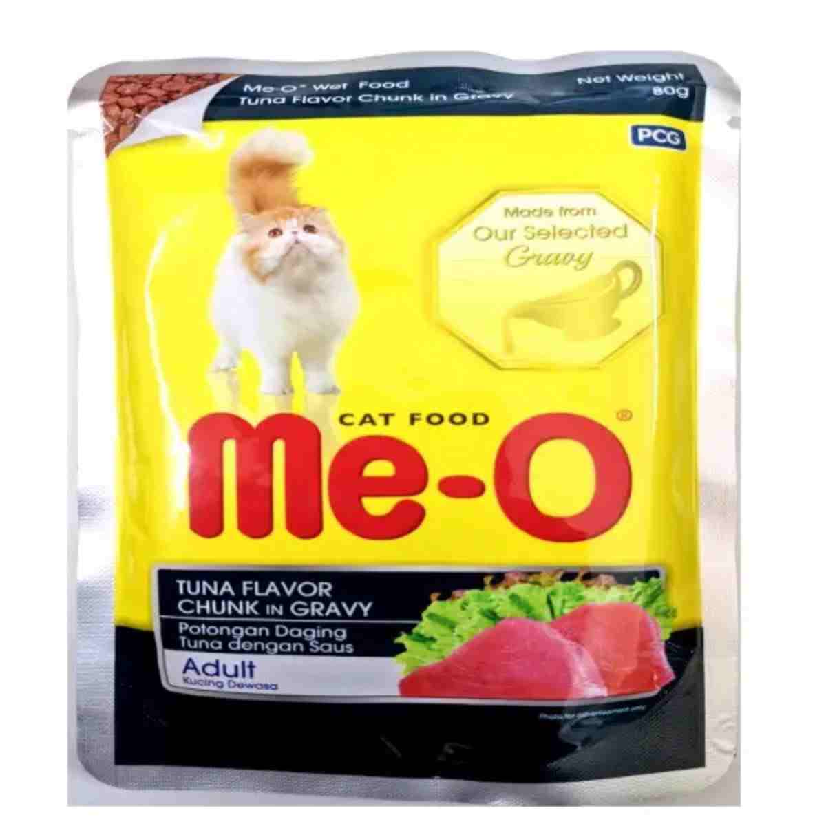 Me-O | Me O Tuna Chunk in Gravy Wet Cat Food - 80 gm