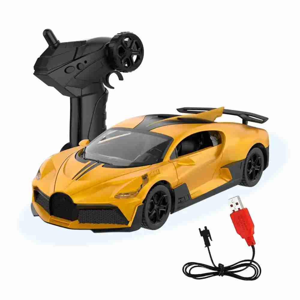 Seedo Electric Remote Control Thunder Bird Racing Car, 1:26 Scale, 4Y+, Yellow