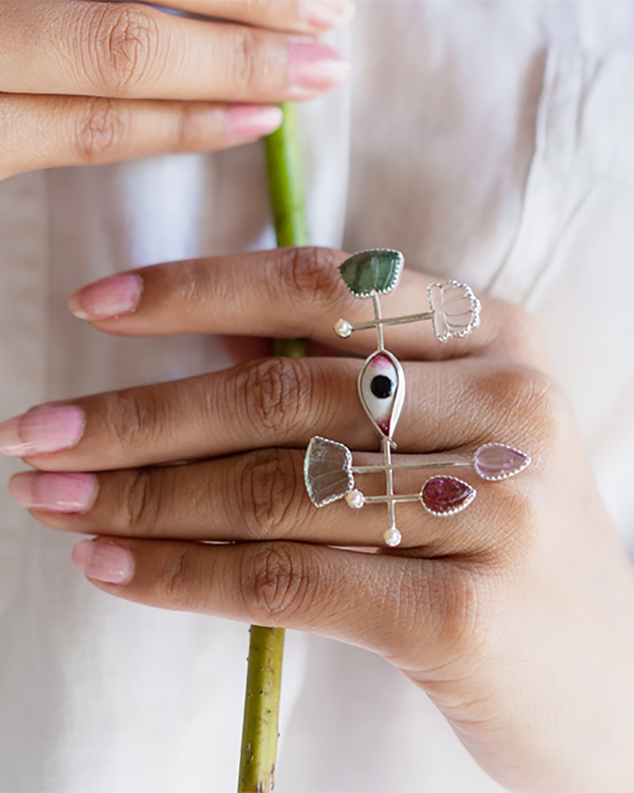 Pichwai Lotus Ring