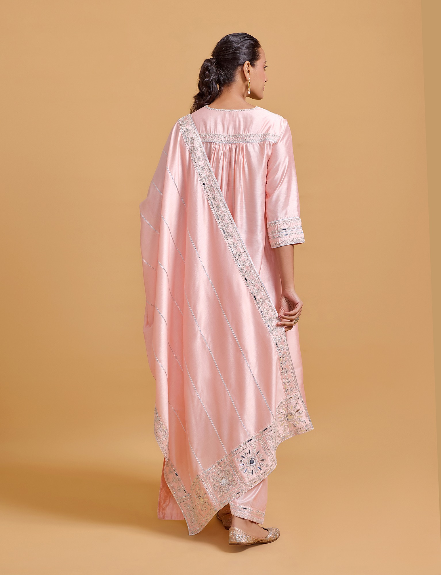 Zeenat Pink Heavy Dupatta