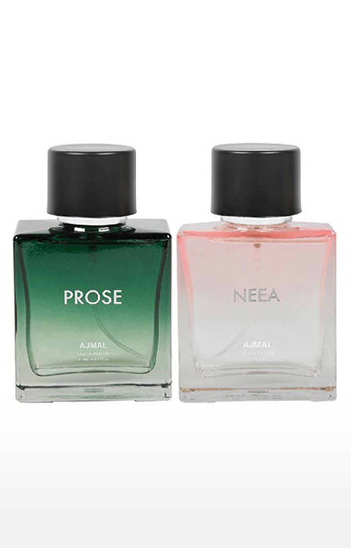 Ajmal Prose For Men & Neea For Women Edp Combo Pack Of 2 Each 100Ml (Total 200Ml) 