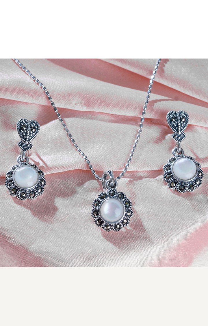 Dazzling Whimsy Silver Pendant Set