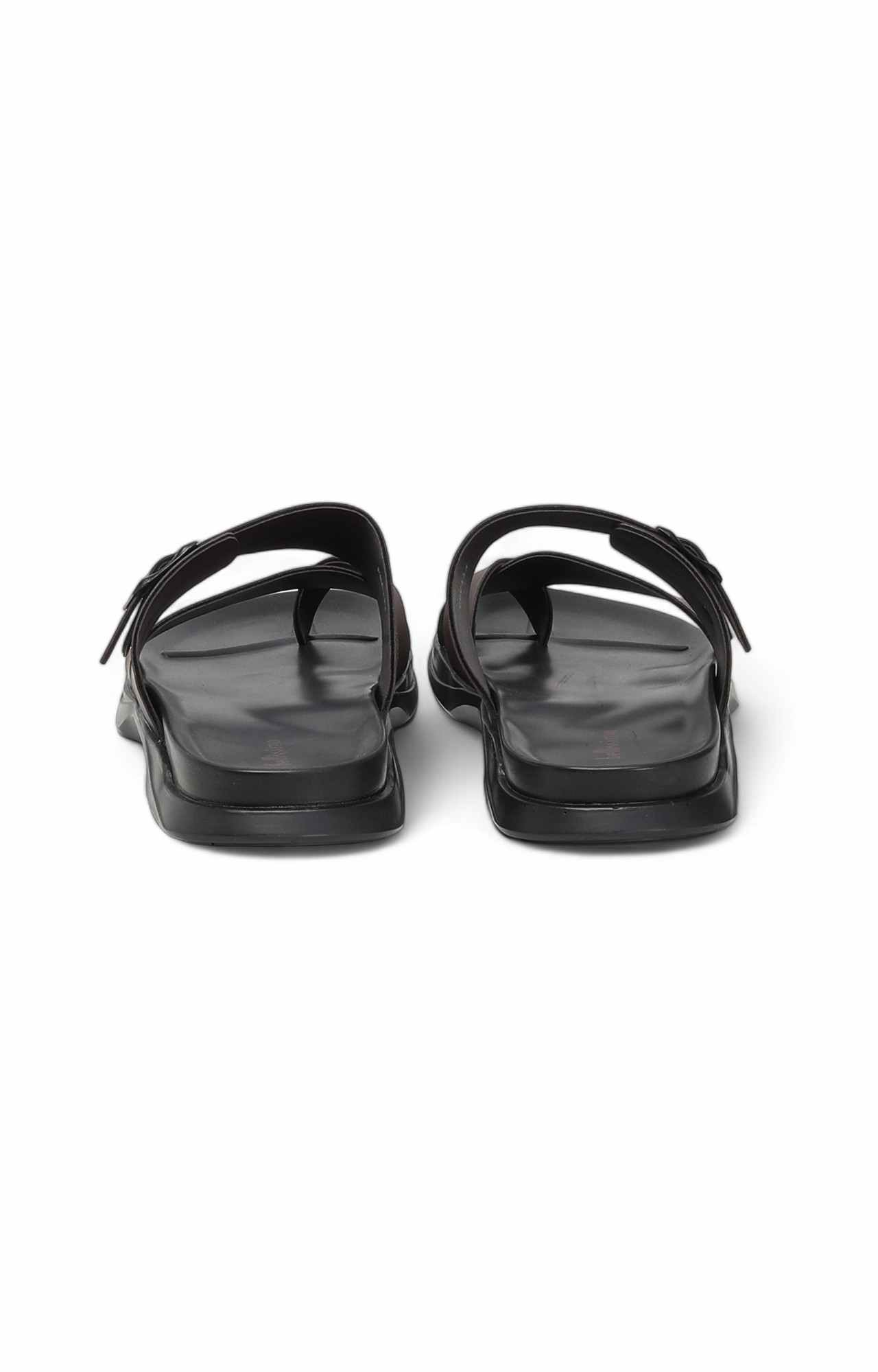 Men Brown Toe Ring Slip-on Chappal
