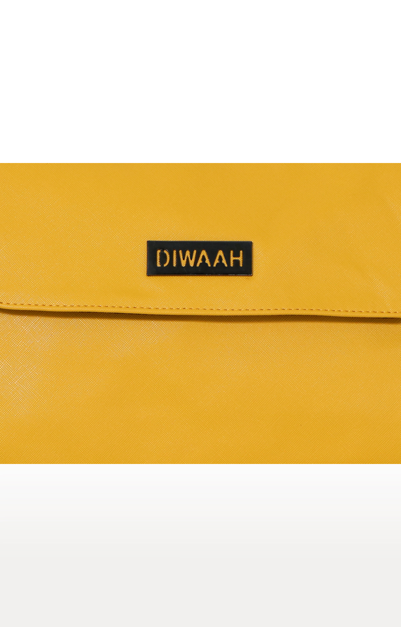 Diwaah Yellow Solid Sling Bags