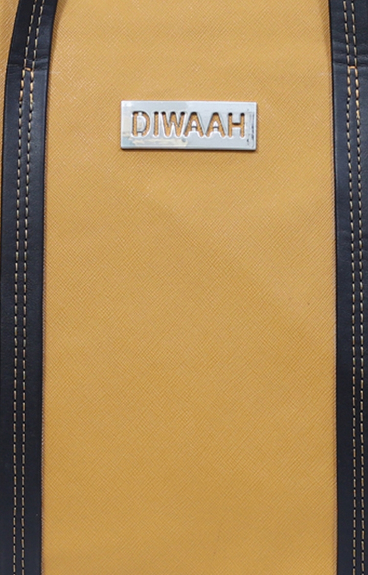 DIWAAH | Diwaah Yellow Solid Totes 4
