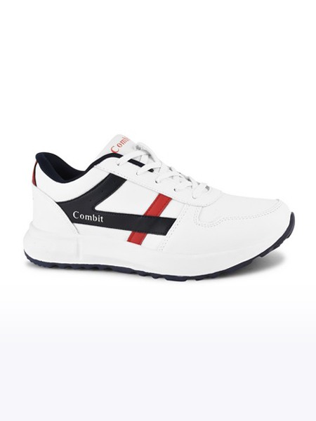 Men s White Synthetic Running Shoes