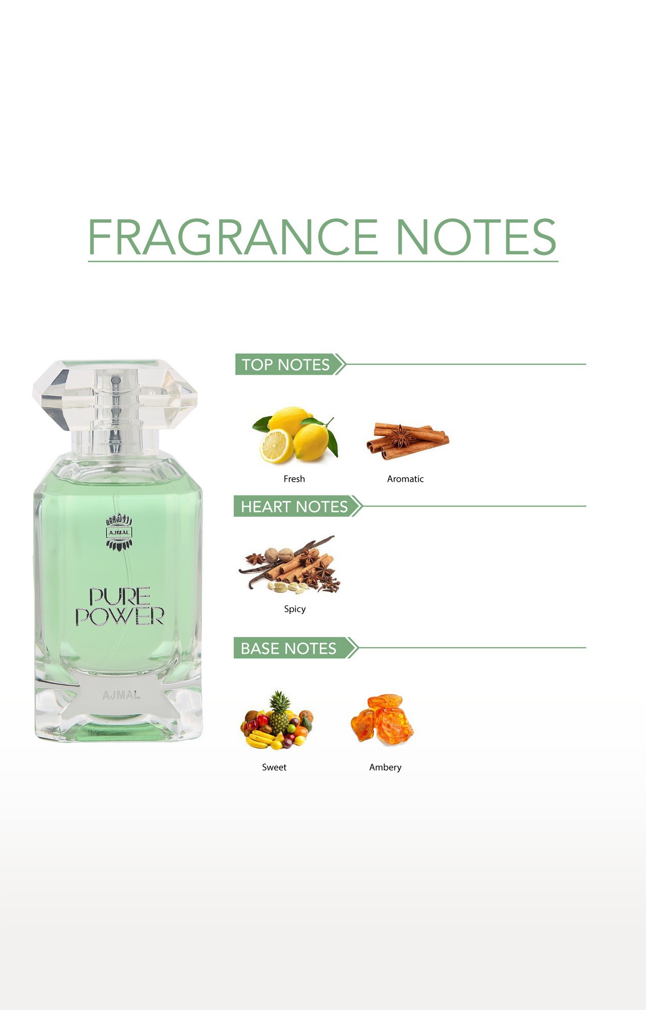 Ajmal Pure Power Edp Gift For Men 100Ml Long Last Scent Spray Online Exclusive Made In Dubai 