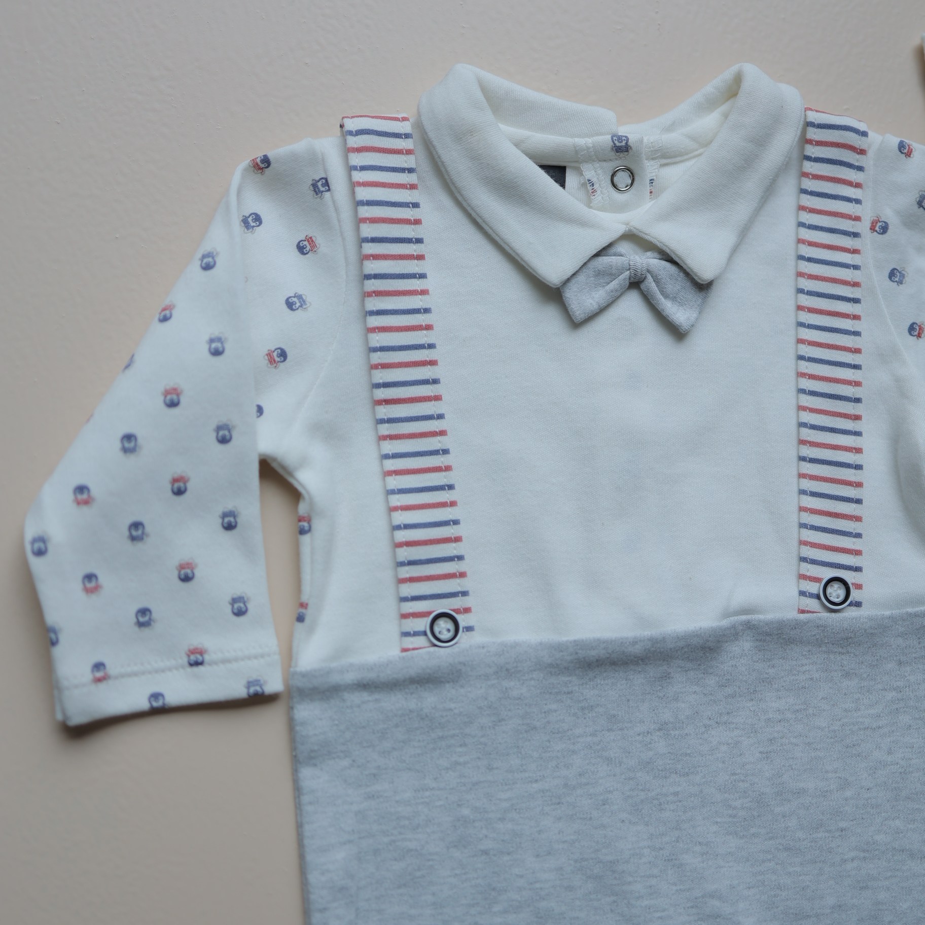 Gentle Gentleman Baby Romper