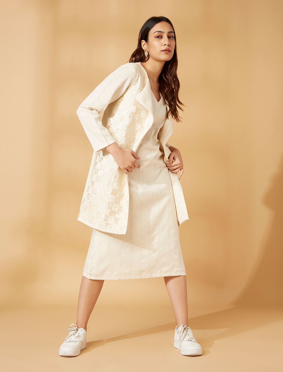 Layered dress with jacket