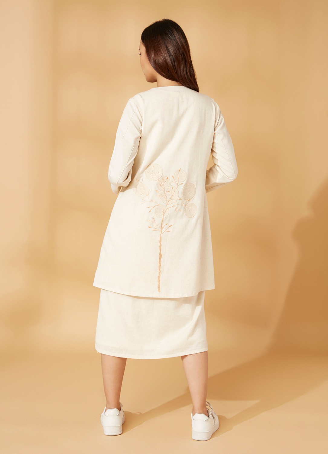 Layered dress with jacket