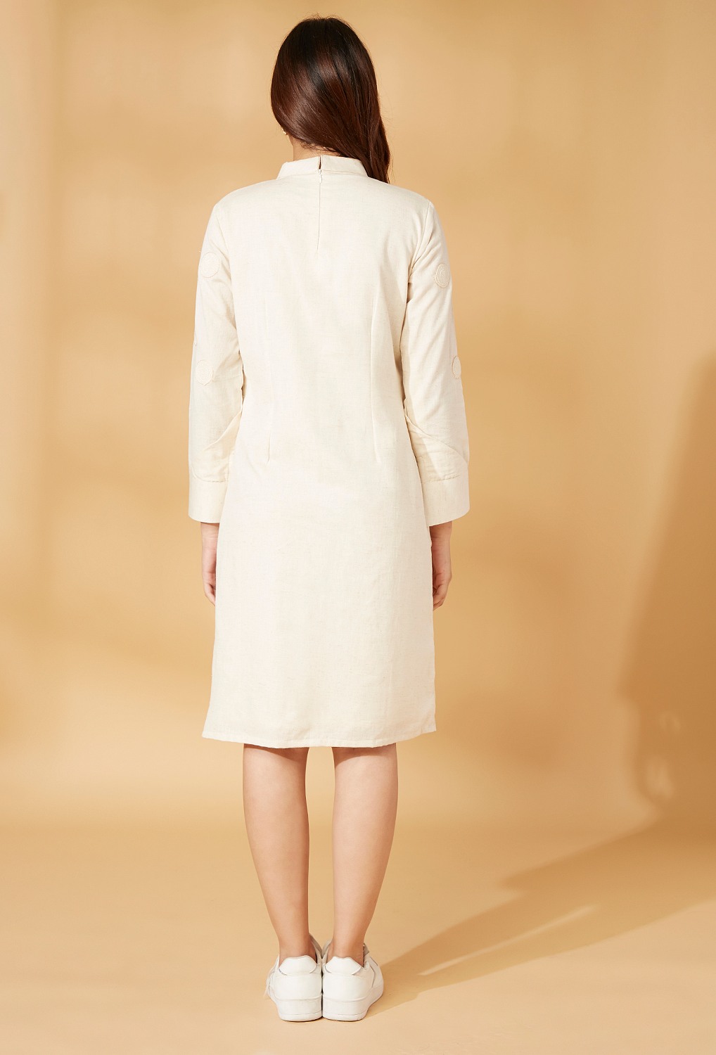 Straight fit flap dress