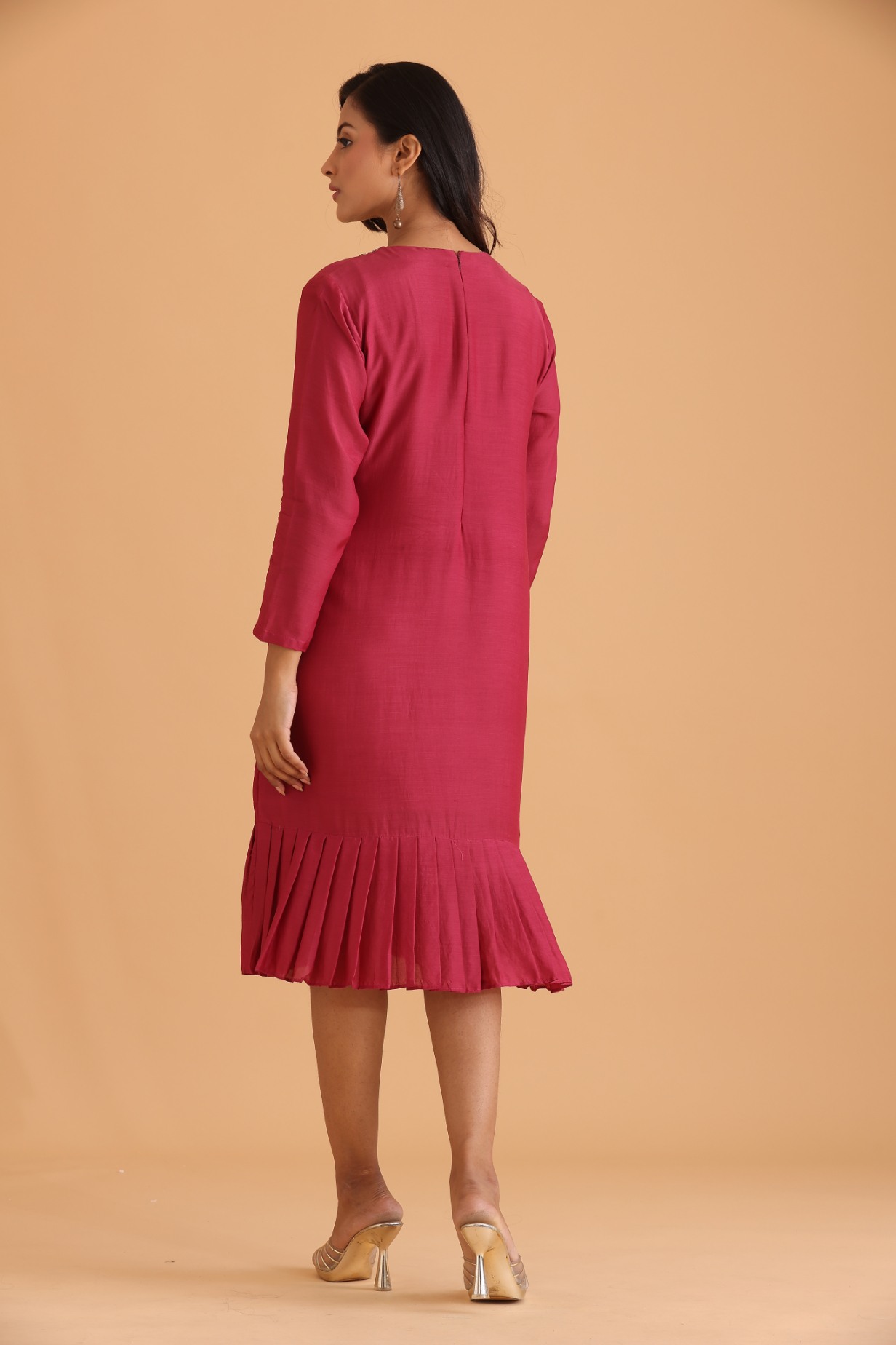 Tiered Dress with embroidery