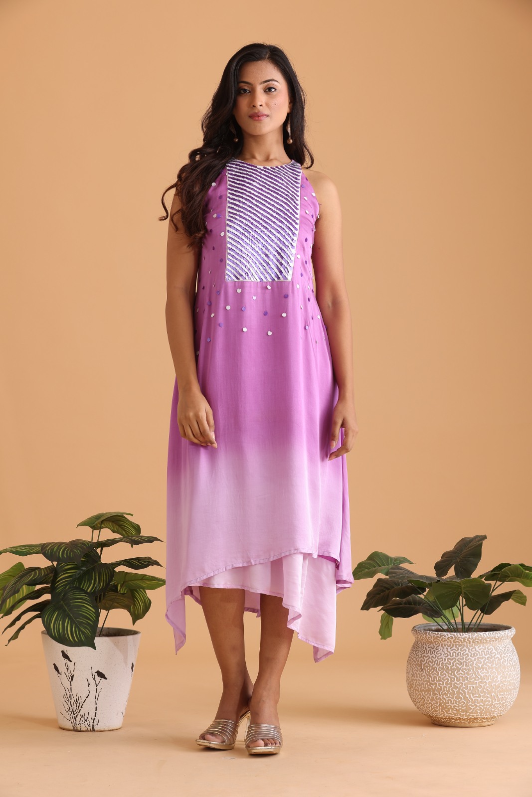Ombré Assymetric Dress
