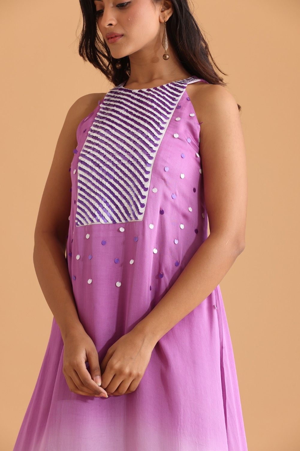 Ombré Assymetric Dress