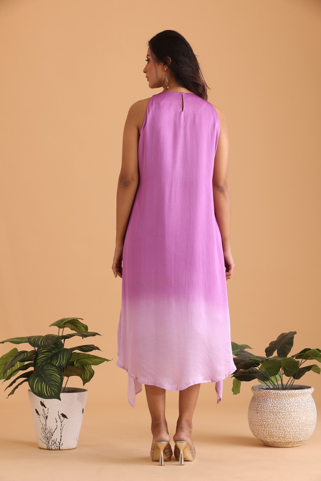 Ombré Assymetric Dress
