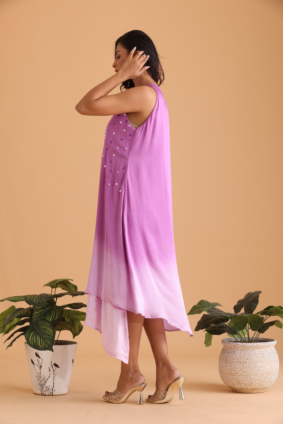 Ombré Assymetric Dress