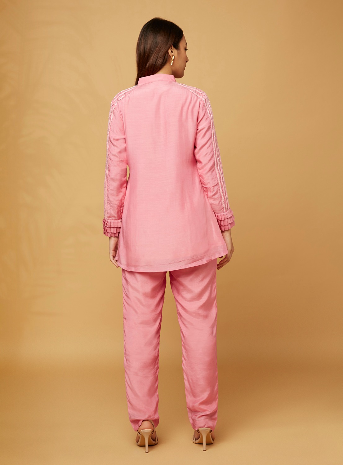 Pink embroidered co-ord set