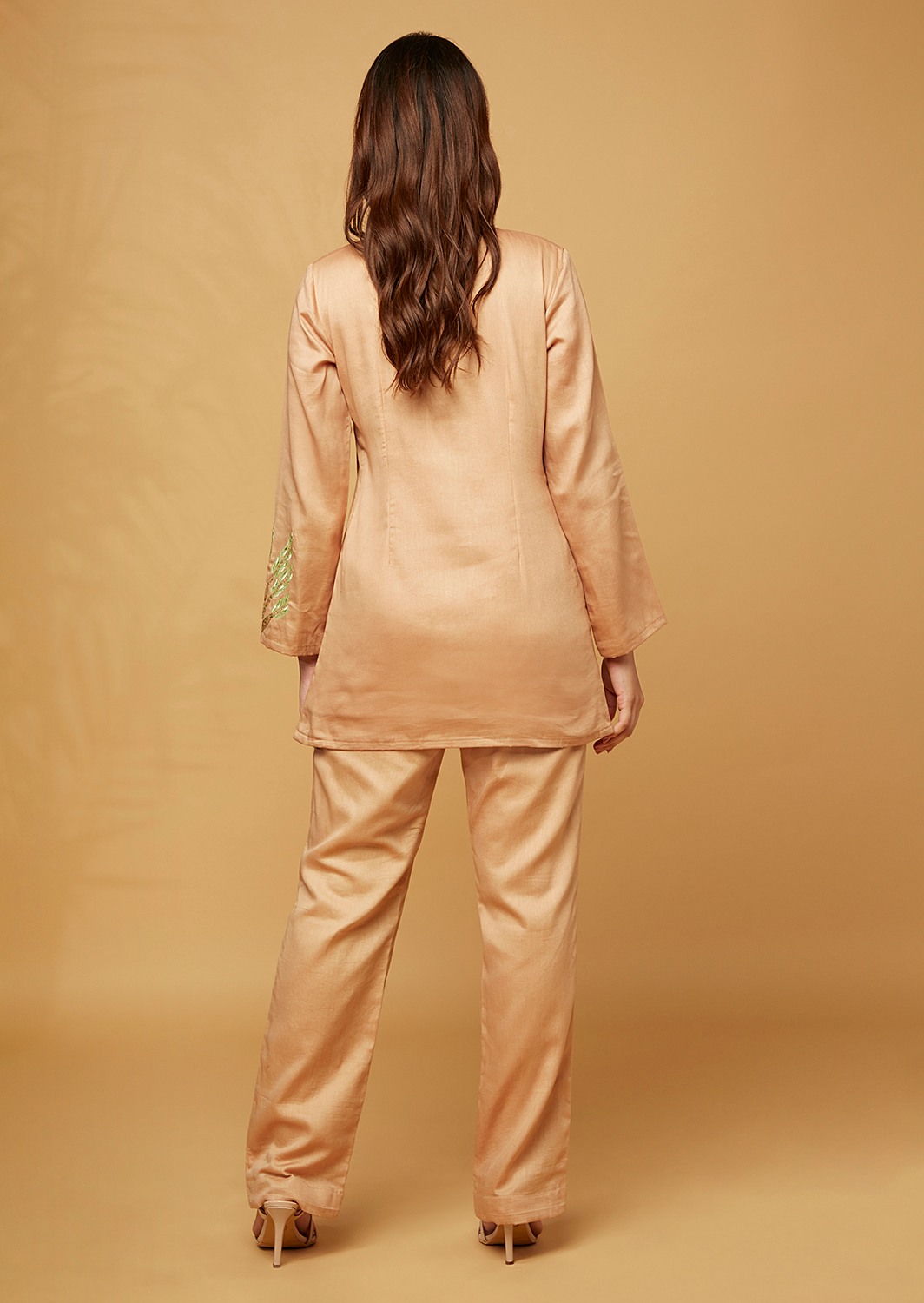 Beige co-ord set with details