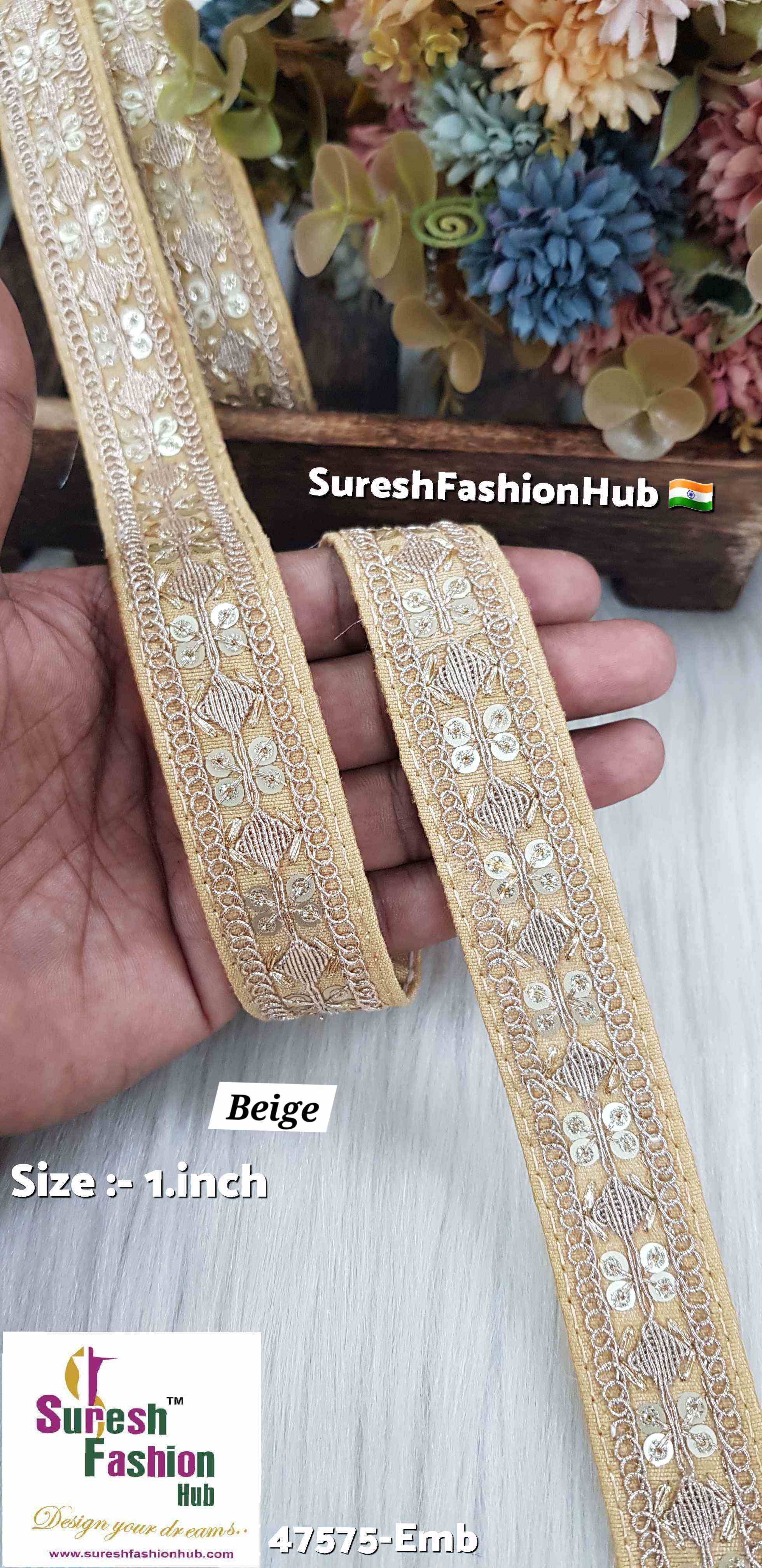 Embroidery  Beige Harmony