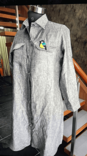 Grey Linen Shirt  