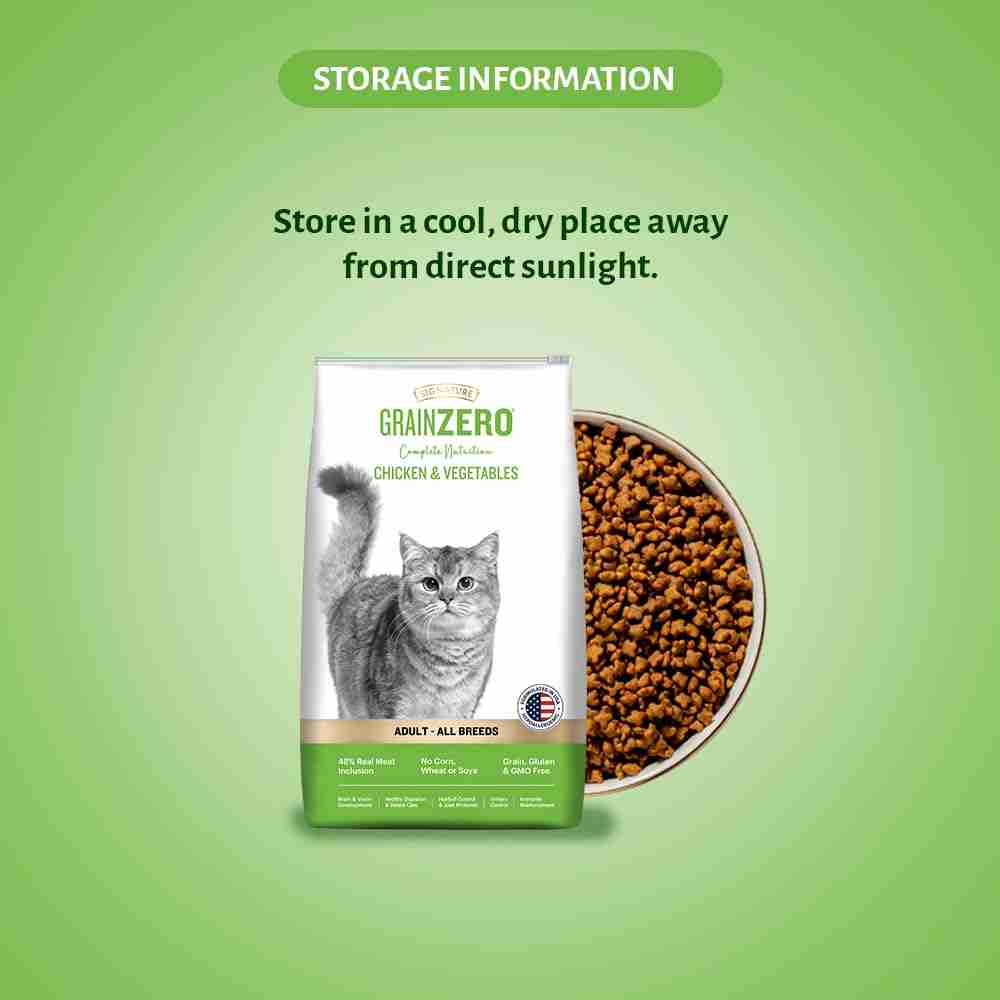 Grain Zero Chicken & Veg Dry Cat Food 1.2kg
