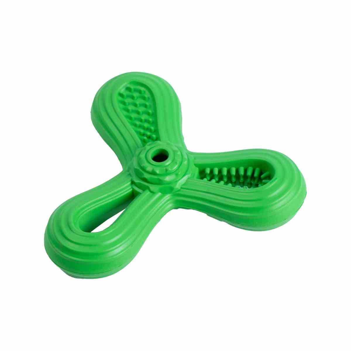 Ezra Play Triangle Dart - Dark Green Rubber Toy