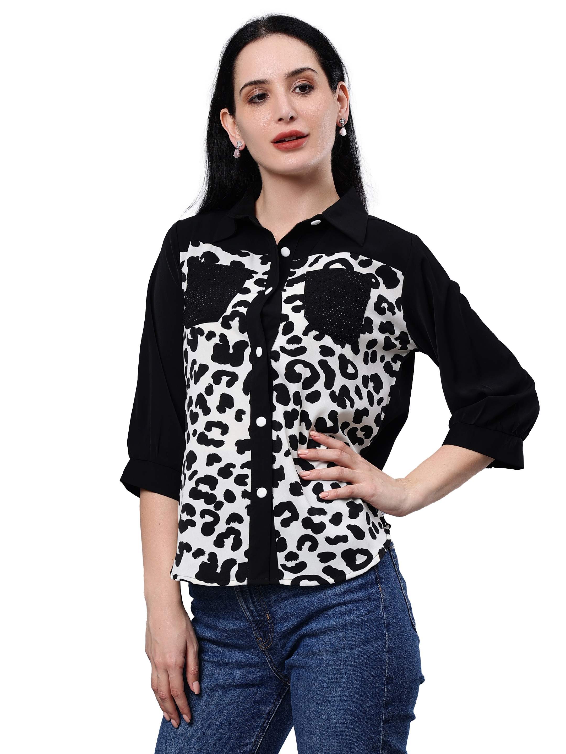 Albion By Cnm Women Print Top