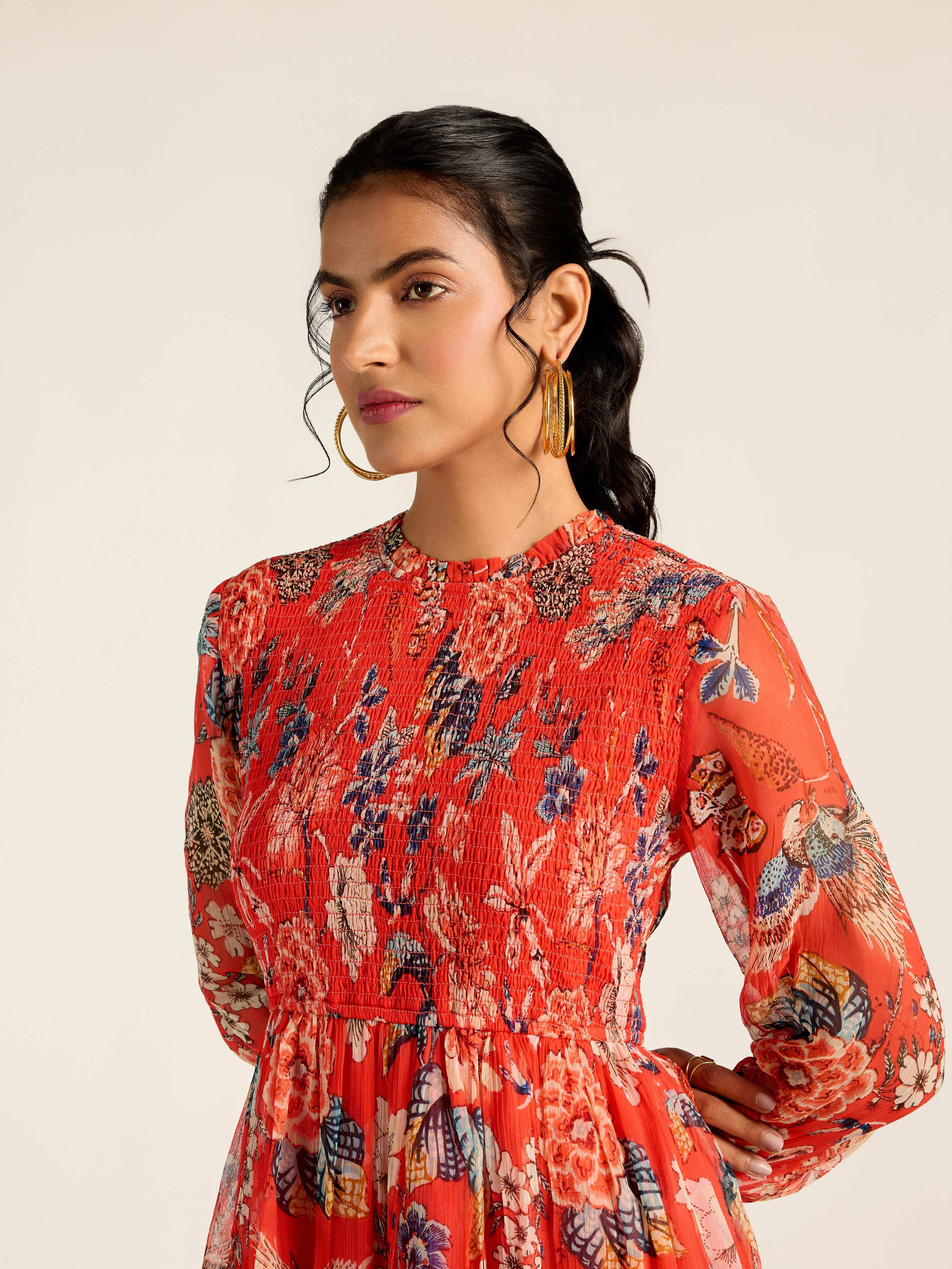 RED MARGO SHORT DRESS