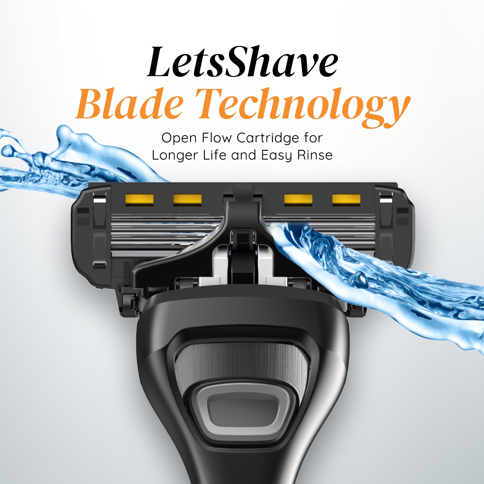 LetsShave | LetsShave Pro 4 Shaving Razor for Men - Pro 4 Blade + Razor Handle 5