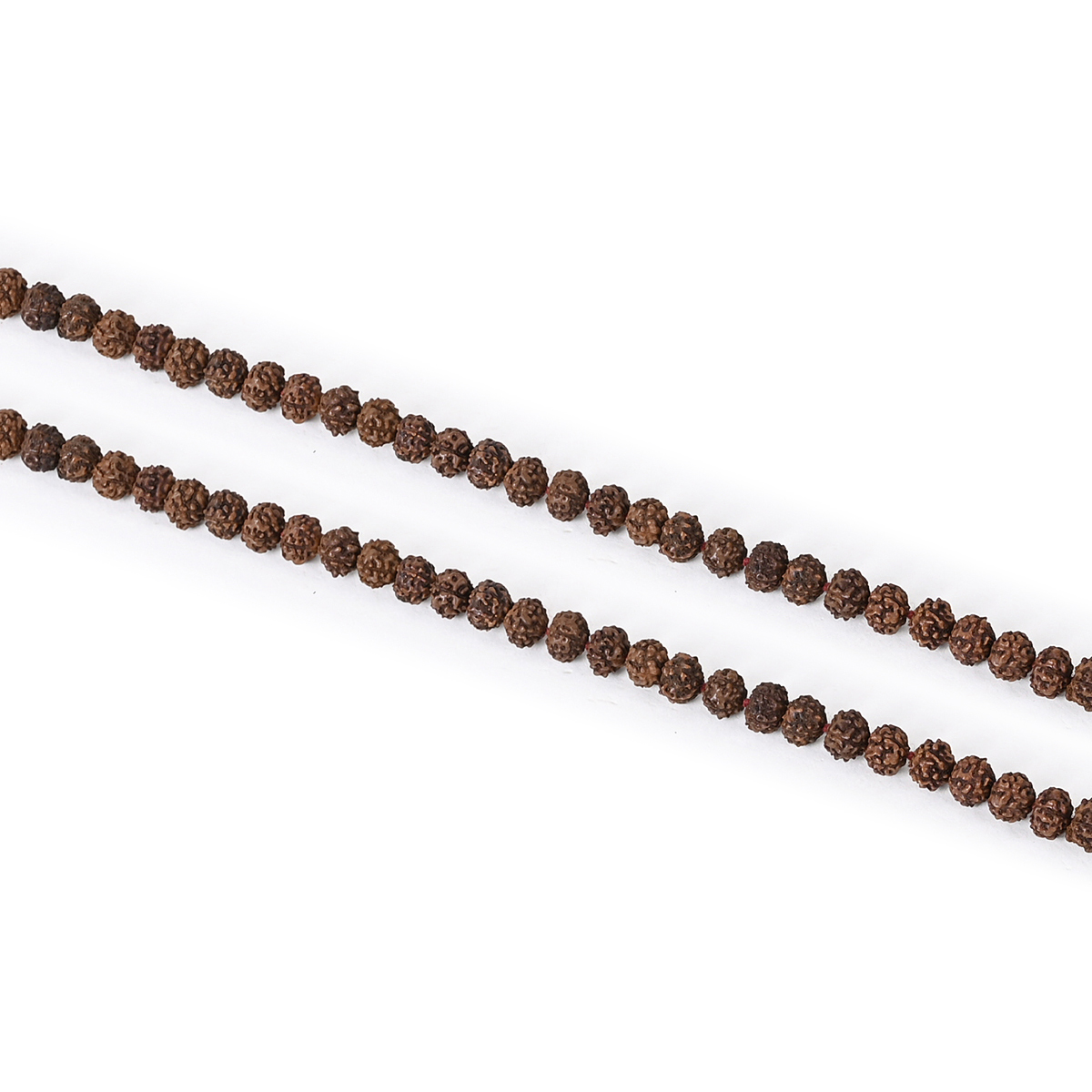 Shiv Ratan Kendra 5 Mukhi Genuine Quality Rudraksha Mala II 108 +1 Beads II Length: 20-25 CM II Weight: 0-8 Grams II