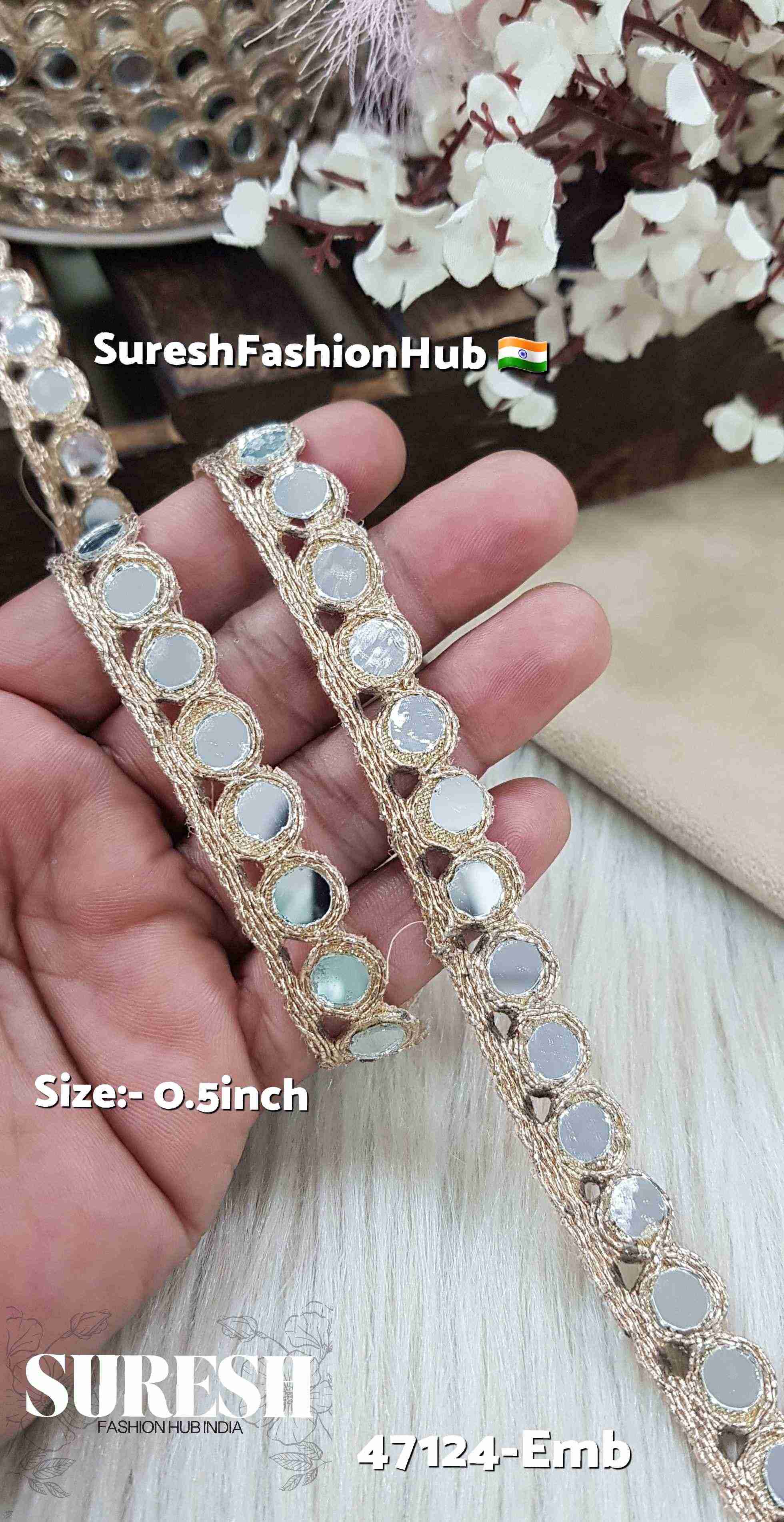 One-Side Round Mirror Lace