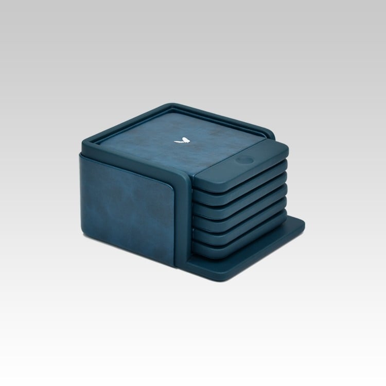 Rectangular Coasters - Set of Six - Moderno - Blue
