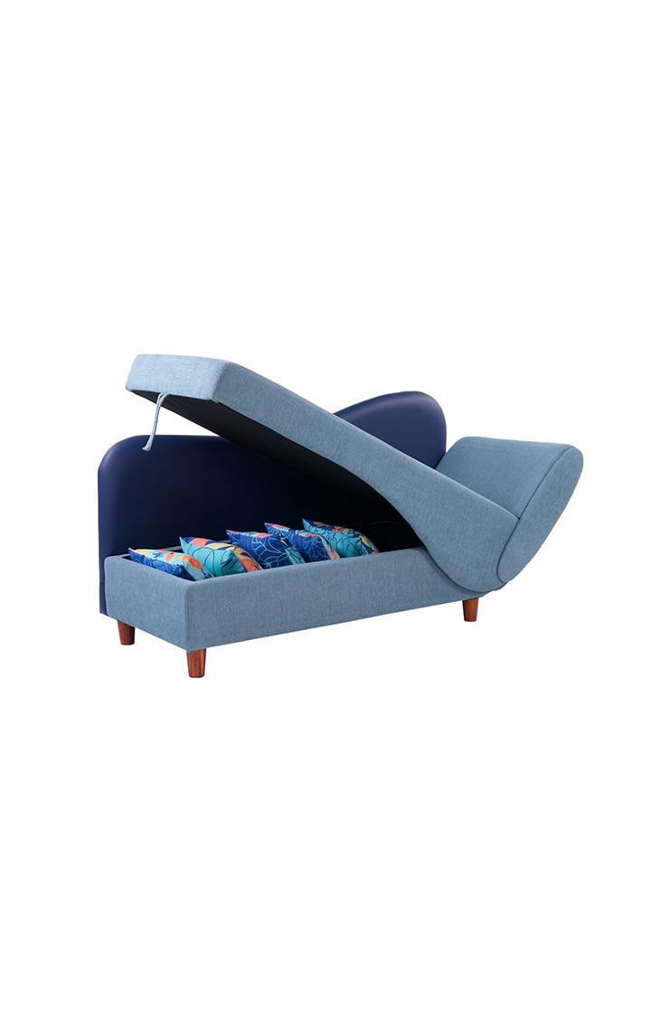 Viva Storage RHS Chaise Lounger Mirage Blue Colour