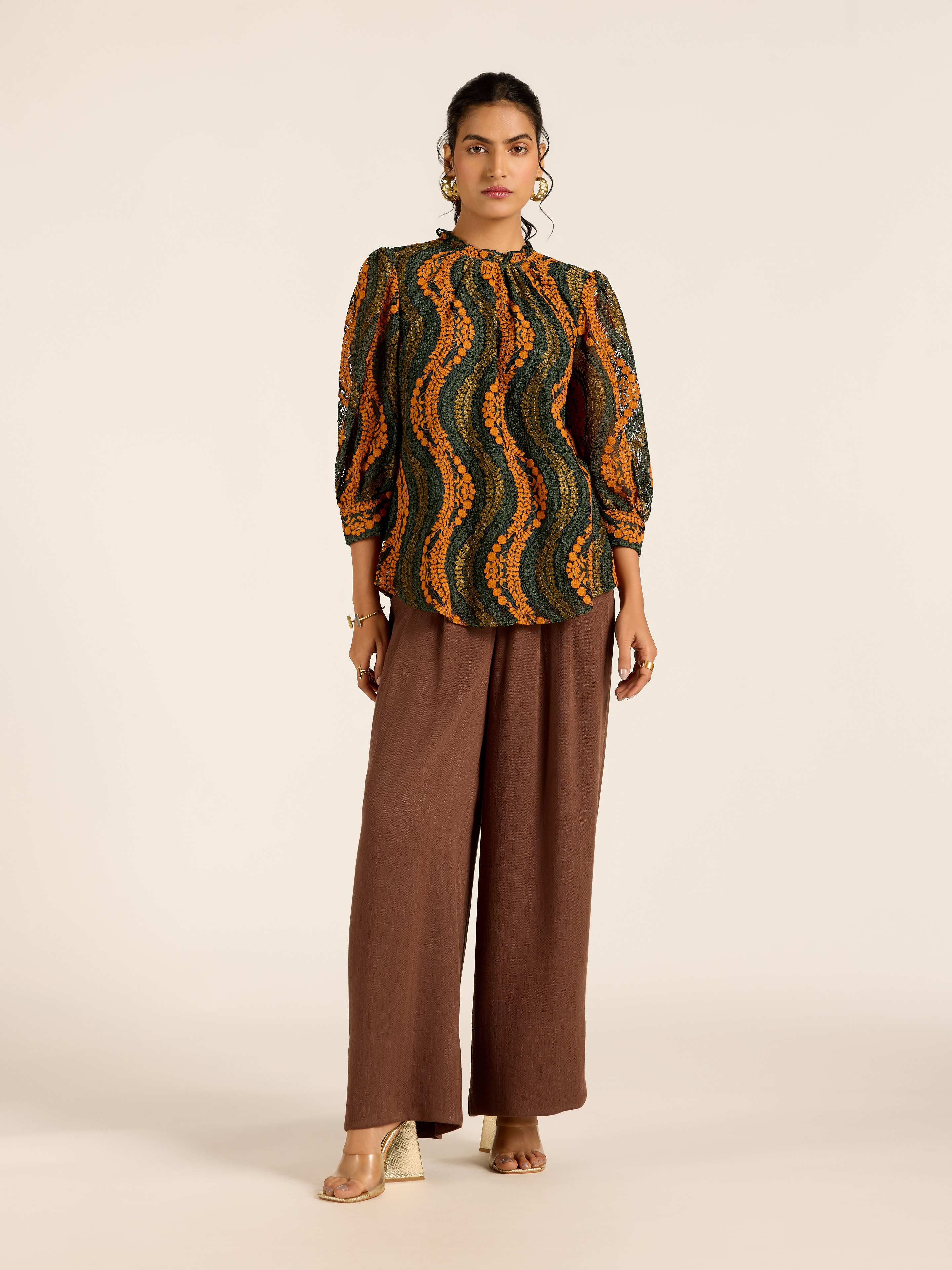 GREEN MARGO TOP