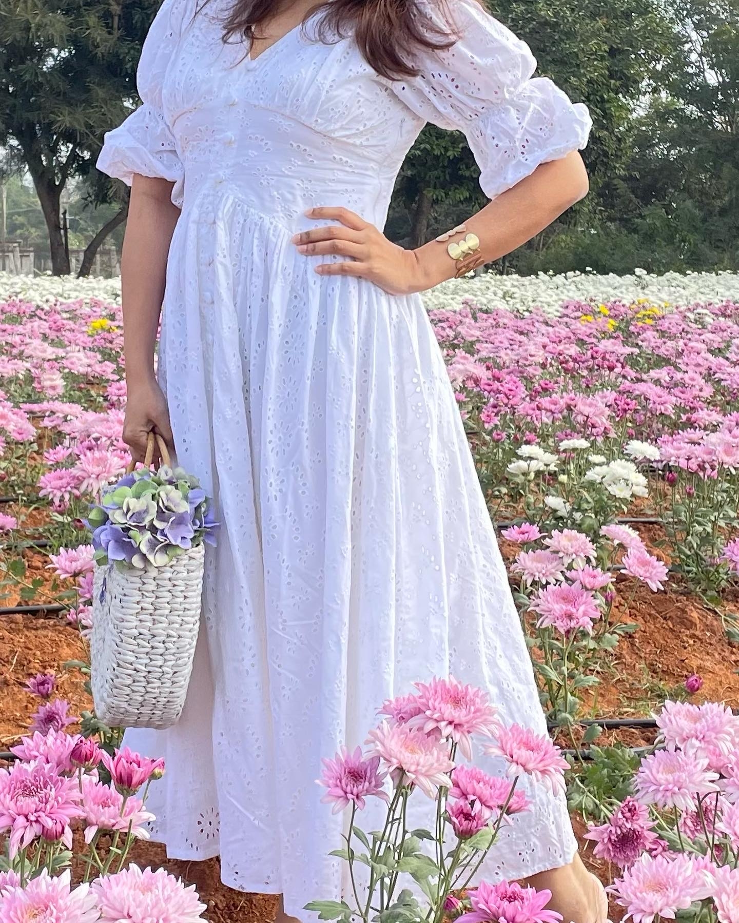 Daisy white dress