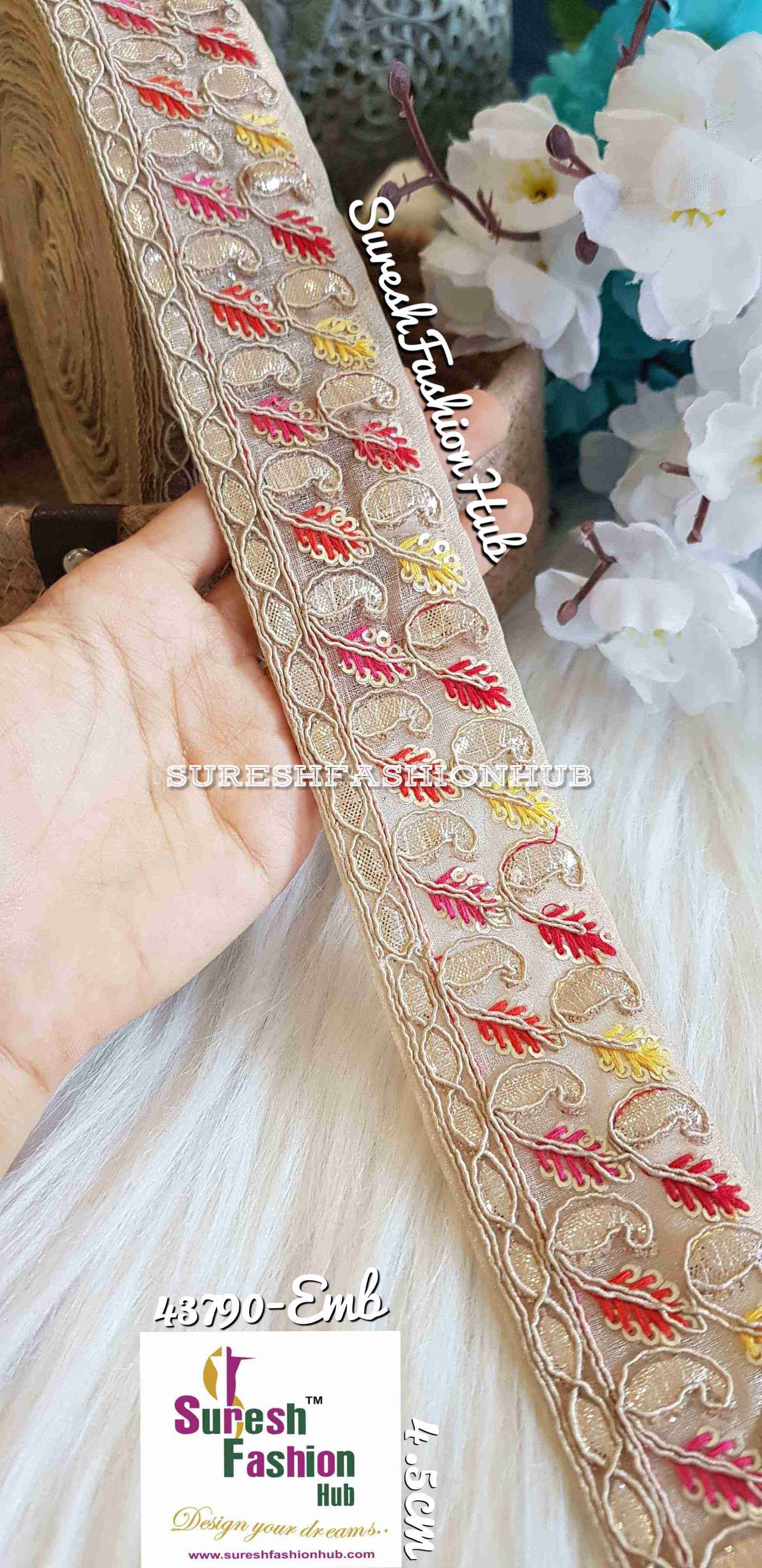 Indian Laces Embellishments Embroidery Saree Border Wholesale Silk Crafting Sewing Decorative Designer Ribbons #Blackborder  #Fancylaces #Decorativetrims #Embroideredborder #Sewingtrims #テープ #minne #lndianlaces #Sareeborder #アニー都城 #pasamanerías #pasamaneriasbordadas #Embellishments #可愛いマスク #Embroiderytrimmings #アクセサリー