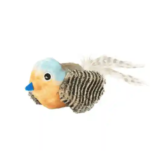 Barkbutler Fofos Blue Bird with Catnip Balls Interactive Toy for Cats